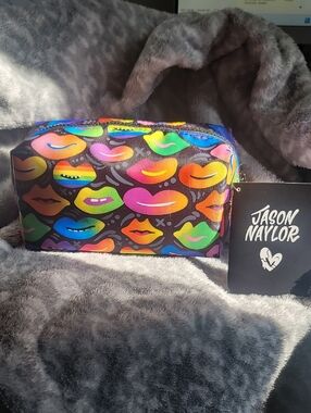 Jason Naylor Pride Rainbow Lips Cosmetic Pouch - Multicolor